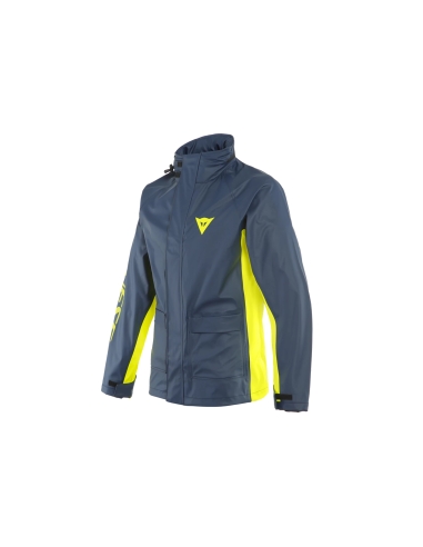 DAINESE - STORM UNISEX JACKET BLACK-IRIS/FLUO-YELLOW