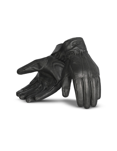 Bela Eleganze Gants Moto Cuir Noir