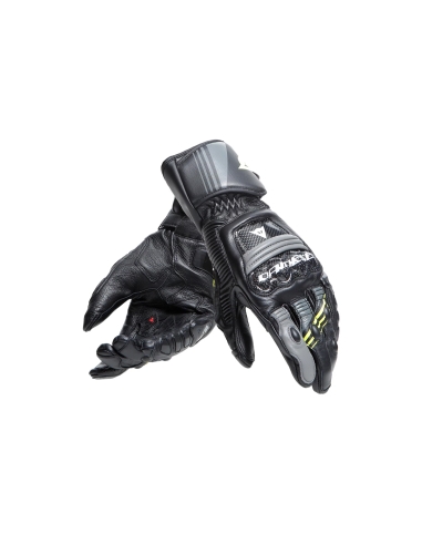 DAINESE -DRUID 4 GLOVES BLACK CHARCOAL-GRAY FLUO-YELLOW