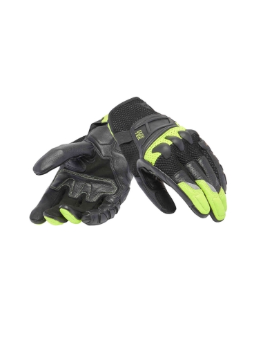 DAINESE -  X -RIDE 2 ERGO-TEK GLOVE BLACK  YELLOW-FLUO