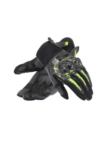 DAINESE -MIG 3 UNISEX GLOVES BLACK  ANTHRACITE  YELLOW-FLUO