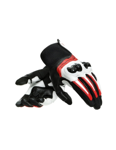 DAINESE -MIG 3 UNISEX GLOVES BLACK  RED-LAVA