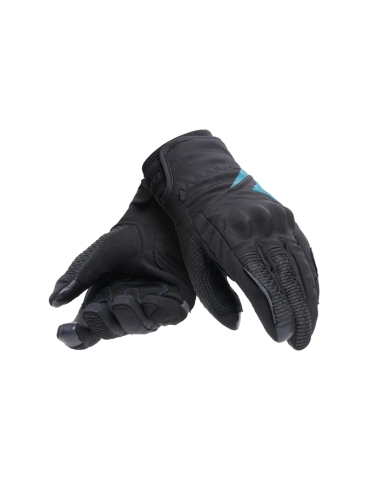 DAINESE -TRENTO D-DRY GLOVES WOMAN BLACK OCEAN-DEPTHS