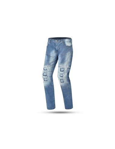 BELA - Pantalón Textil Piston Azul sucio MXD-405