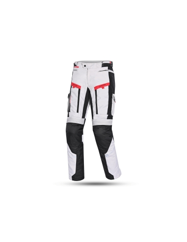 Bela Transformer Calça de turismo de motocicleta - Cinza / Preto / Vermelho