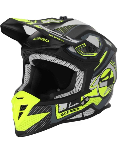 ACERBIS - CASCO LINEAR 2206 NERO/GIALLO FLUO