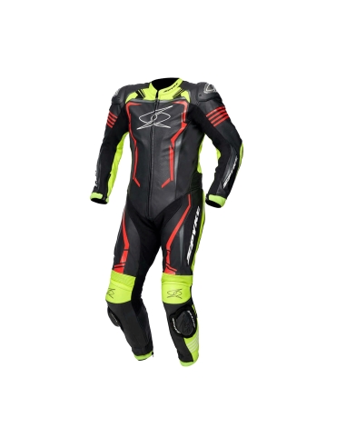 SPYKE - ASSEN RACE 2.0 1PC SUIT BLK/YELLOW FLUO/RED FLUO