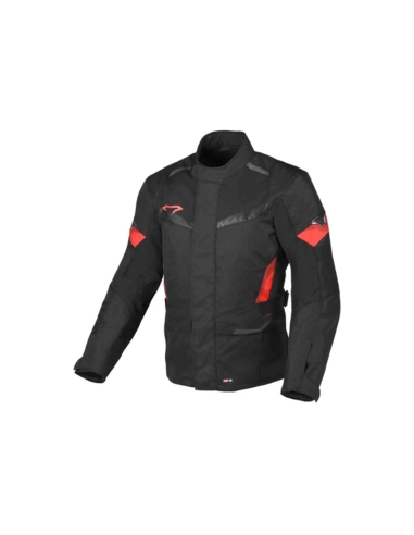 Macna Vaulture chaqueta textil impermeable Black/red