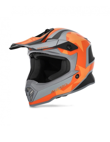 ACERBIS - CASCO IMPACT STEEL JUNIOR NERO/ARANCIO