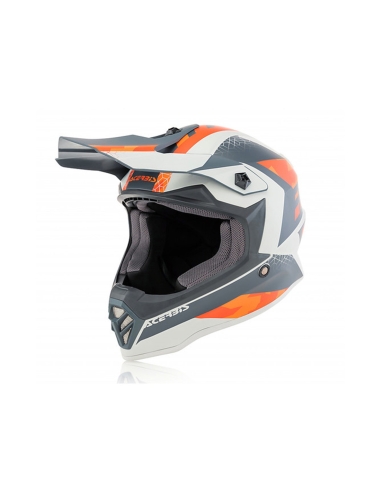 ACERBIS - CASCO IMPACT STEEL JUNIOR ARANCIO/GRIGIO