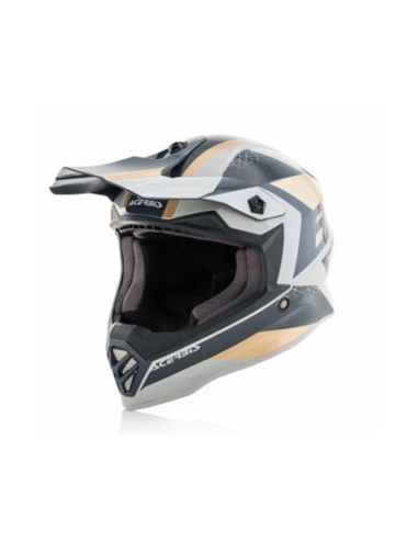 ACERBIS - CASCO IMPACT STEEL JUNIOR ORO/GRIGIO