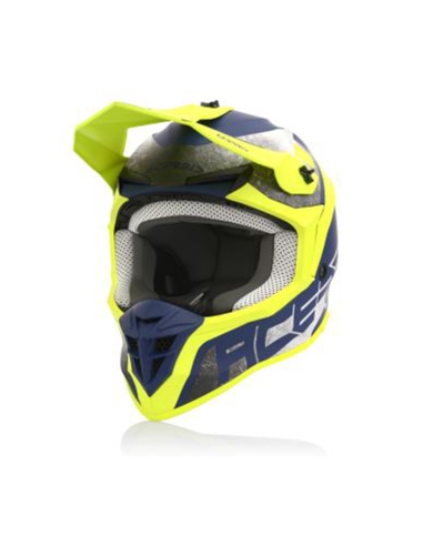 ACERBIS -CASQUE LINÉAIRE JAUNE/BLEU