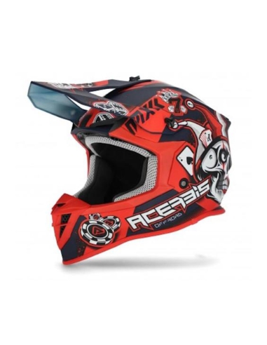 ACERBIS - CASCO LINEAR ROSSO/BIANCO