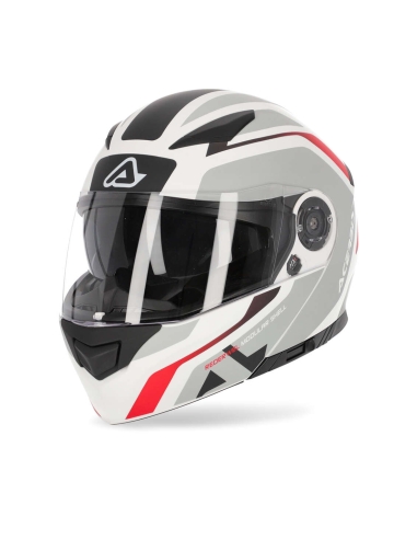 ACERBIS -CAPACETE REDERWEL HELMET WHITE/RED