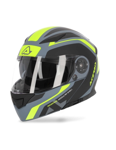 ACERBIS -CAPACETE REDERWEL HELMET  GREY/YELLOW