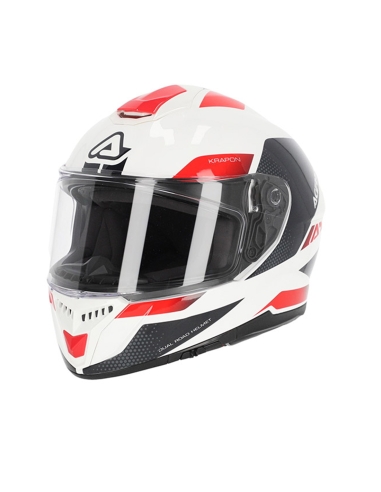 CAPACETE ACERBIS - KRAPON 2206 BRANCO VERMELHO