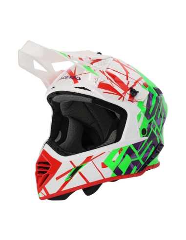 ACERBIS - CASCO X-TRACK 2206 VERDE/BIANCO