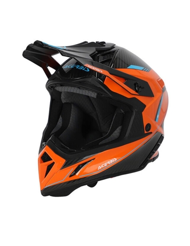 ACERBIS - CAPACETE EM AÇO CARBONO 2206 LARANJA/PRETO