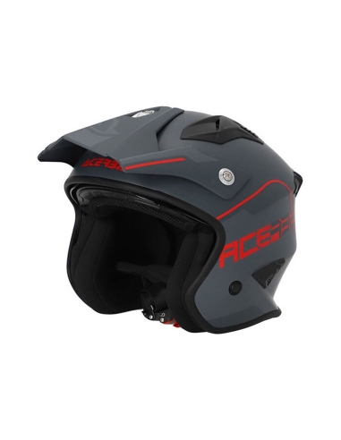 ACERBIS - CASCO JET ARIA 2206 GREY/RED