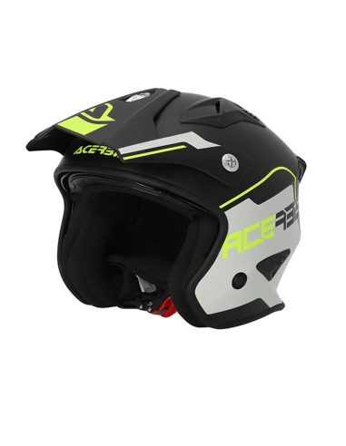 ACERBIS - CASCO JET ARIA 2206 NERO/GIALLO FLUO