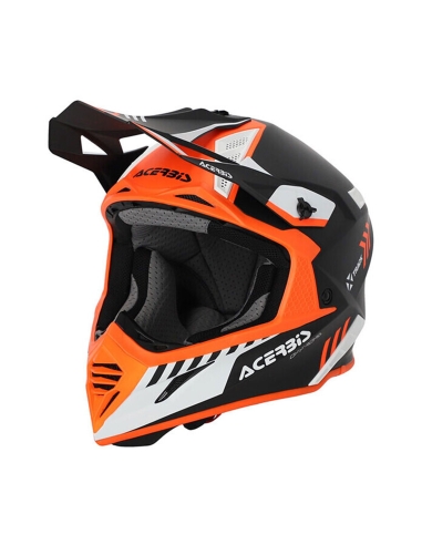 ACERBIS - CAPACETE X-TRACK MIPS 2206 PRETO/LARANJA FLUO