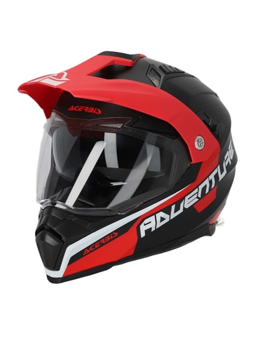 ACERBIS - CAPACETE FLIP 2206 CINZA/VERMELHO