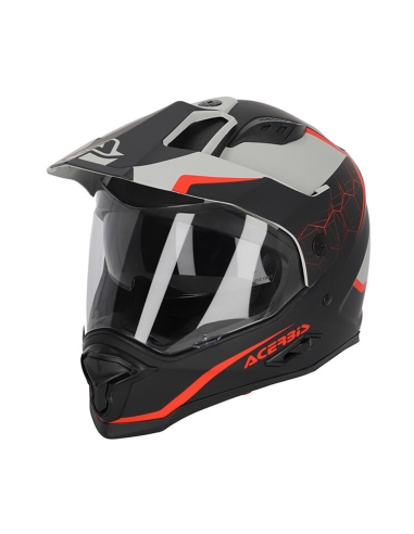 ACERBIS - CAPACETE REACTIVO 2206 PRETO/VERMELHO