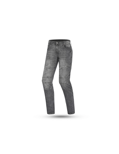 Bela Tom Jeans de Motocicleta para Homens - Cinza