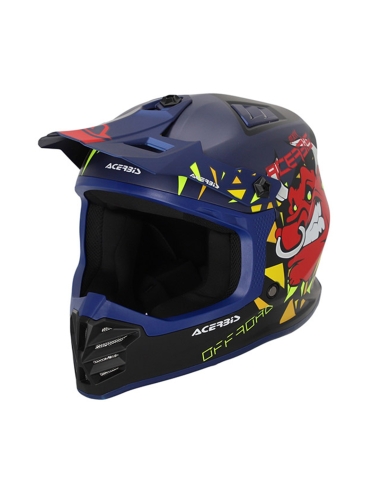 ACERBIS - CAPACETE PERFIL JUNIOR AZUL/PRETO