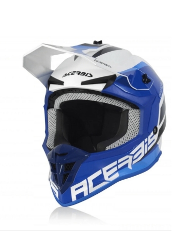 ACERBIS -CASQUE LINÉAIRE ORANGE/BLANC