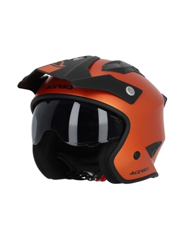 ACERBIS -CASCO JET ARIA ARANCIO METALLIZZATO