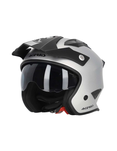 ACERBIS -HELMET JET ARIA METALLIC SILVER