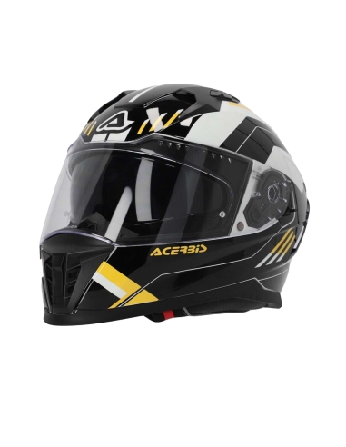 ACERBIS - CAPACETE GRÁFICO X-WAY PRETO/AMARELO