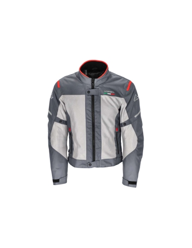 ACERBIS - CHAQUETA CE ON ROAD RUBY GRIGIO/ROSSO