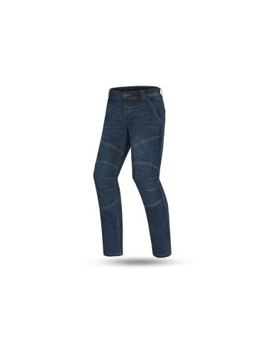 BELA - Pantalón Jeans Crack Azul Vaquero