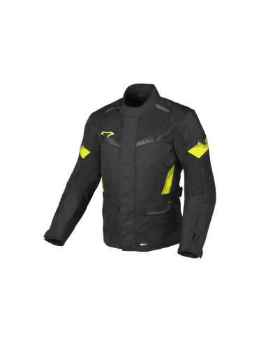 Macna Vaulture chaqueta textil impermeable Black/fluo yellow