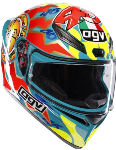 AGV CASCO K1 S ROSSI MUGELLO 1999 AZUL/AMARILLO