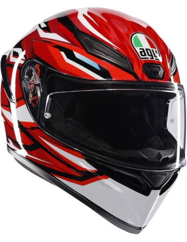 AGV CASCO K1 S LION NEGRO/ROJO/BLANCO