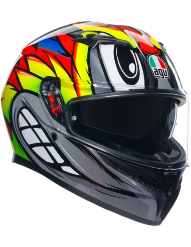 AGV CASCO K3 BIRDY 2.0 GRIS/AMARILLO/ROJO