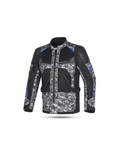 BELA - Chaqueta Textil Onsaker Camo/Negro/Azul