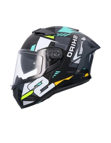 SHIRO CASCO FF950 ALPHA  MONOCOLOR GRAFITO MATE