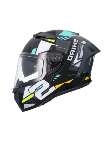 Casque intégral Shiro Alpha Upgrade gris mat