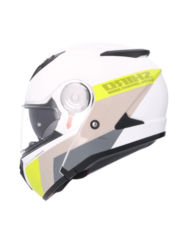 SHIRO CASCO EXPLORER MAVERICK  BLANCO PERLA  AMARILLO