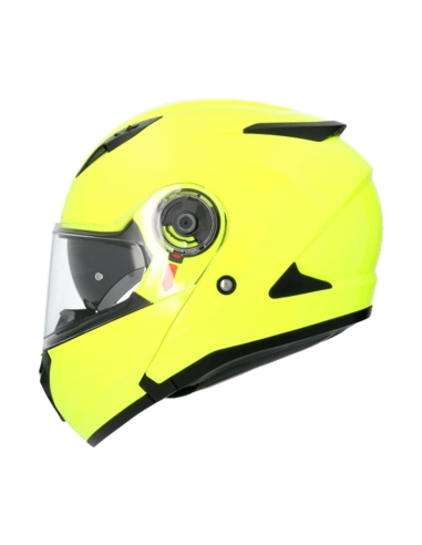 SHIRO CASCO SH-508 EXPLORER MONOCOLOR         AMARILLO FLUOR