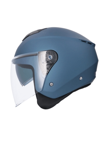 SHIRO CASCO OF852 IBIZA MONOCOLOR AZUL MATE