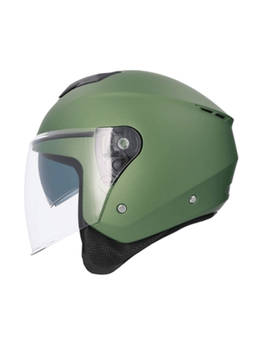 SHIRO CASCO OF852 IBIZA MONOCOLOR VERDE MATE