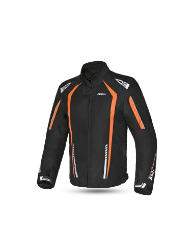 R-TECH CHAQUETA TEXTIL MARSHAL NEGRO/NARANJA