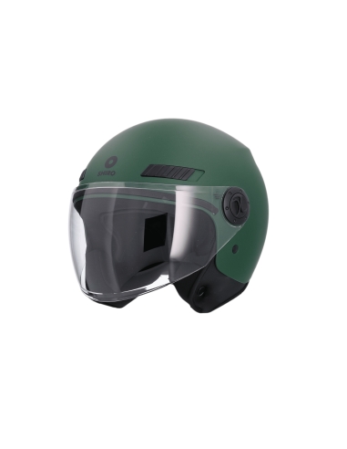 SHIRO CASCO SH-62 KIOTO MONOCOLOR VERDE MATE