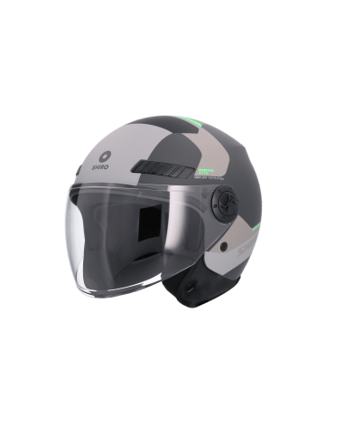 CAPACETE SHIRO KYOTO SH-62 KALOS CINZA MATE