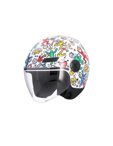 SHIRO CASCO KIOTO DOODLE LIVE MULTICOLOR